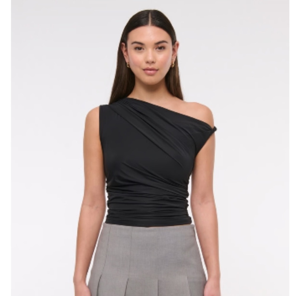Abercrombie & Fitch Lavender Draped Sleeveless Top - Picture 5 of 5